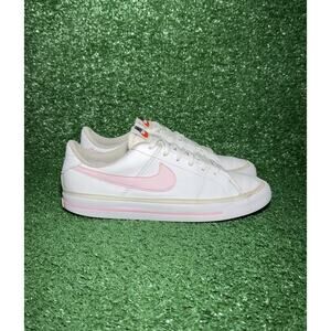 Nike Court Legacy Pink White Casual Shoes Athletic Sneakers Women’s Size 8.5